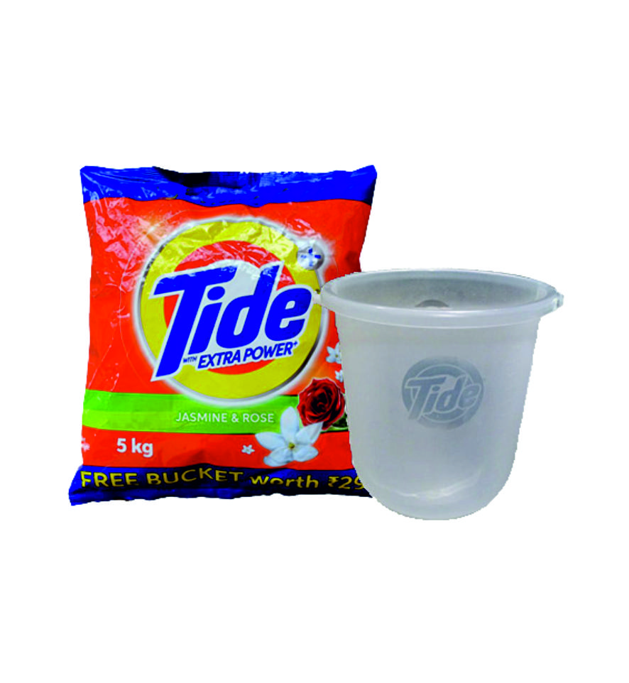 Tide Plus Detergent Washing Powder-Jasmine & Rose-5kg + Free Bucket Rs. 299